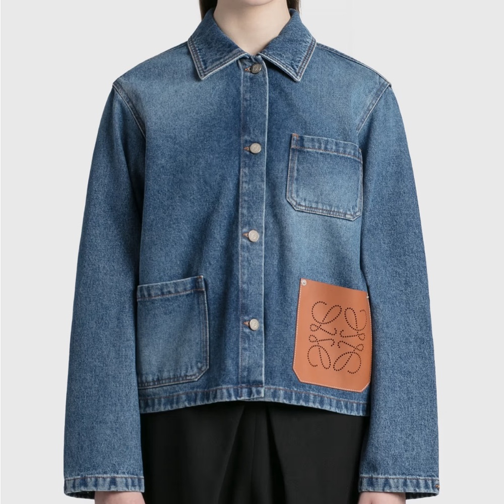 Authentic Loewe ANAGRAM DENIM Jean jacket 34 brand new
